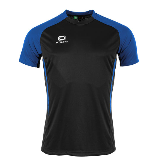 Stanno - Stadio T-Shirt Unisex Schwarz/ Royal Blau