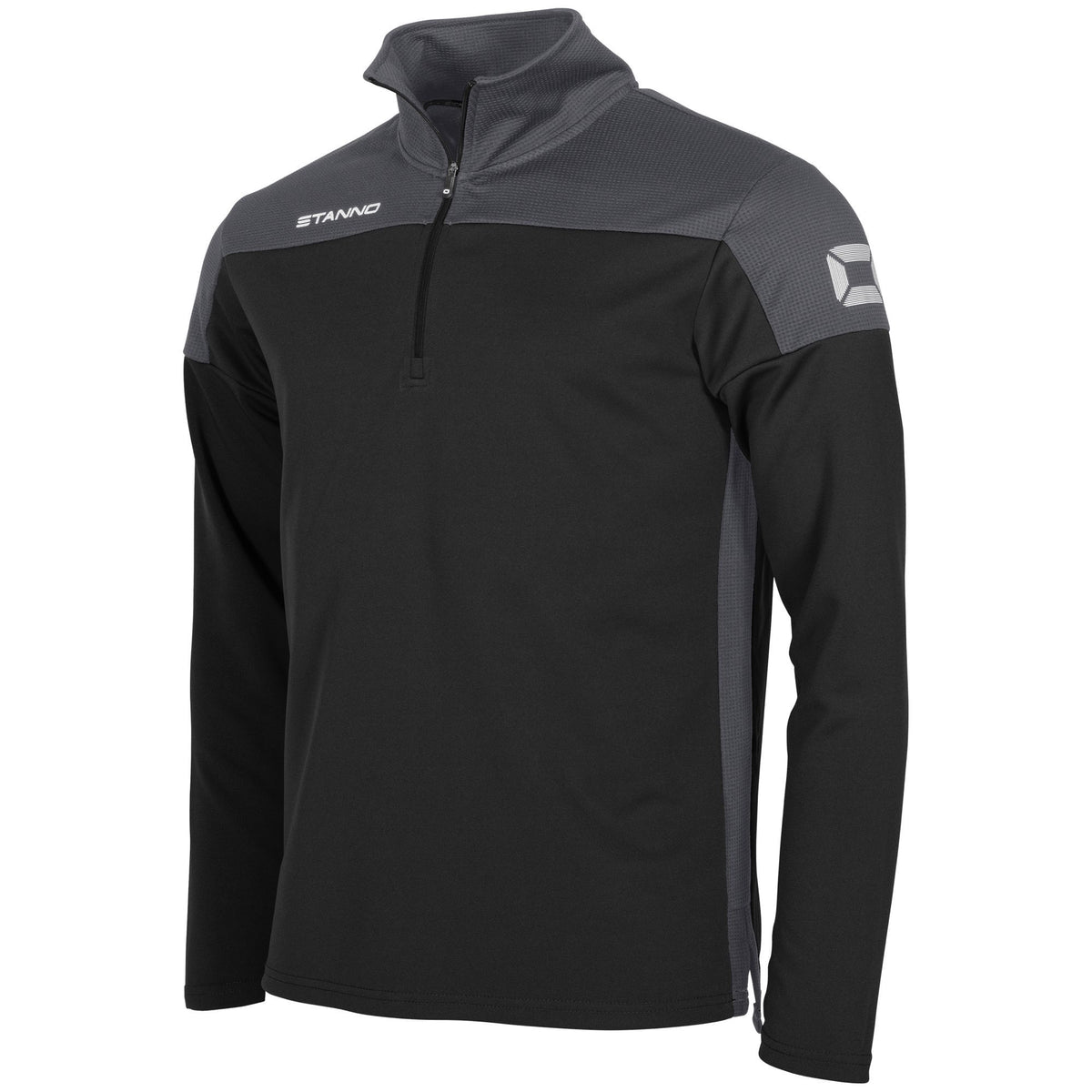 Stanno -Pride 1/4 Zip Top Schwarz/ Grau