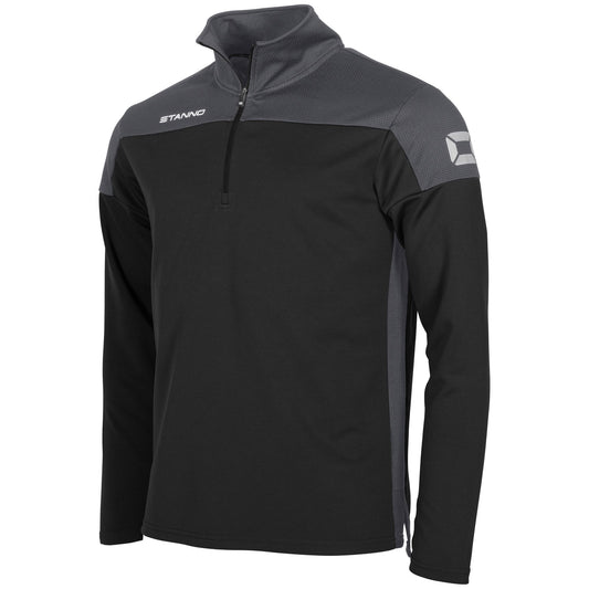 Stanno -Pride 1/4 Zip Top Schwarz/ Grau