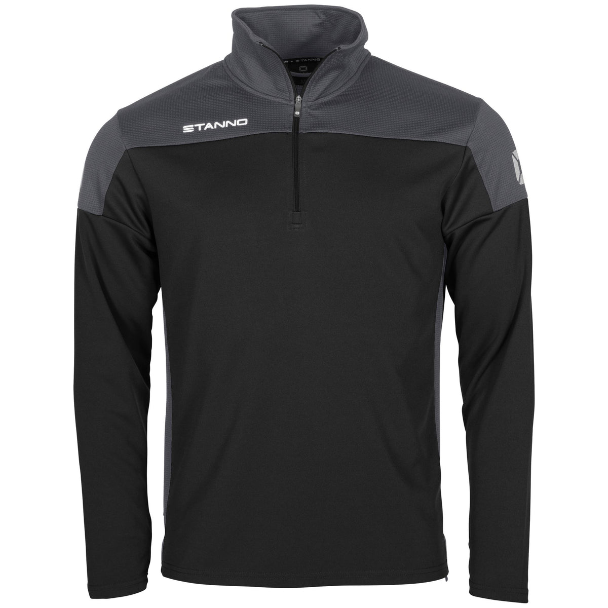 Stanno -Pride 1/4 Zip Top Schwarz/ Grau