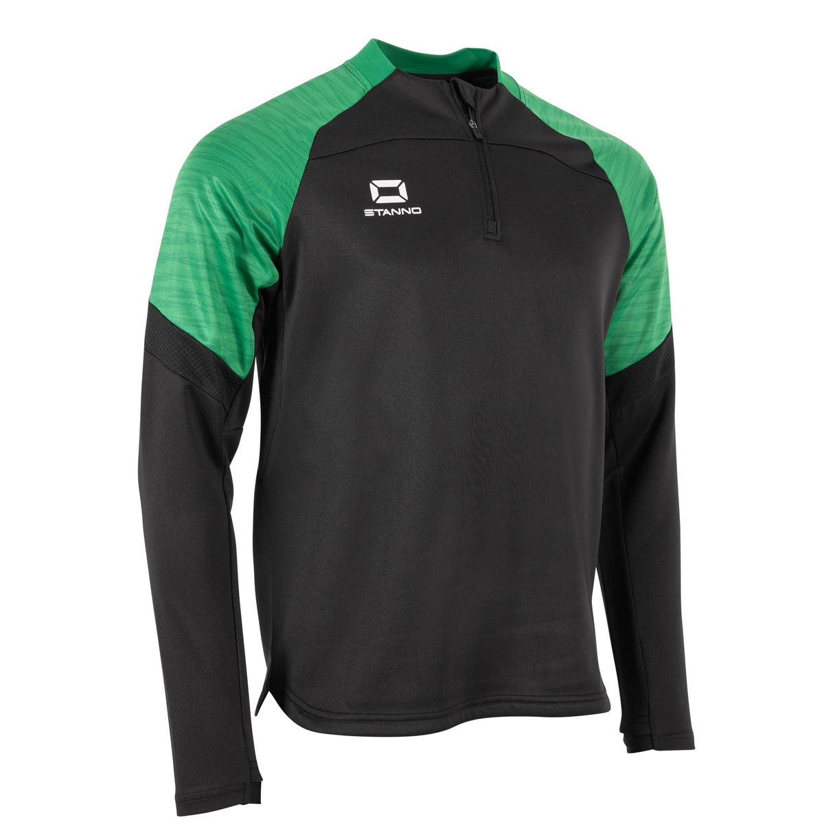 Stanno - Bolt Quarter Zip Top Schwarz/ Grün