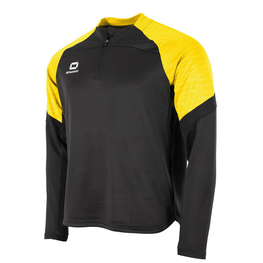 Stanno - Bolt Quarter Zip Top Schwarz/ Gelb