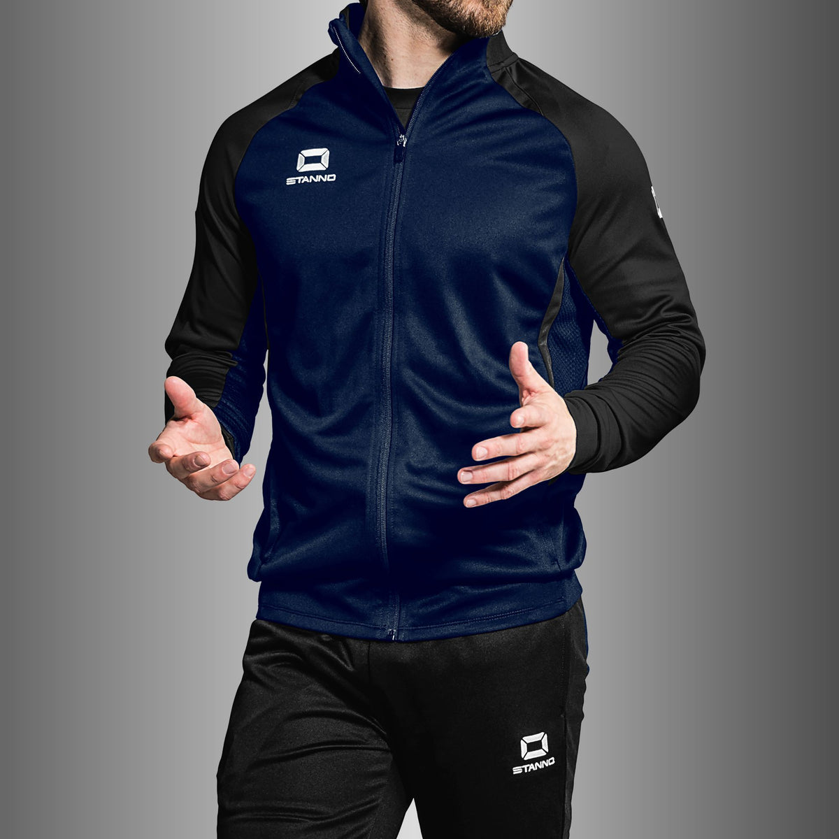Stanno - Stadio Full Zip Top Marine/ Schwarz