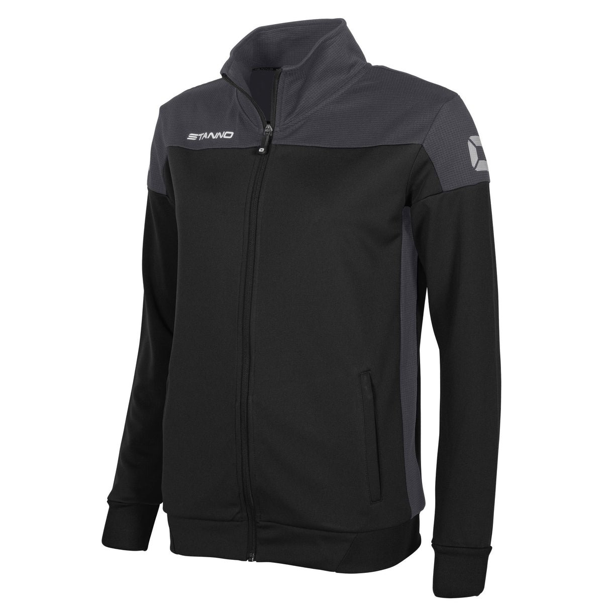 Stanno -Pride Full Zip Jacke Damen Schwarz/ Grau
