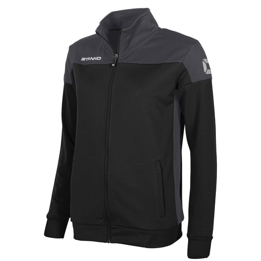 Stanno -Pride Full Zip Jacke Damen Schwarz/ Grau