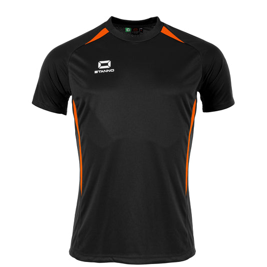Stanno - Stadio T-Shirt Unisex Schwarz/ Orange