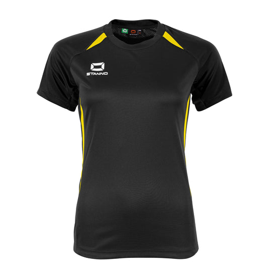Stanno - Stadio T-Shirt Damen Schwarz/ Gelb