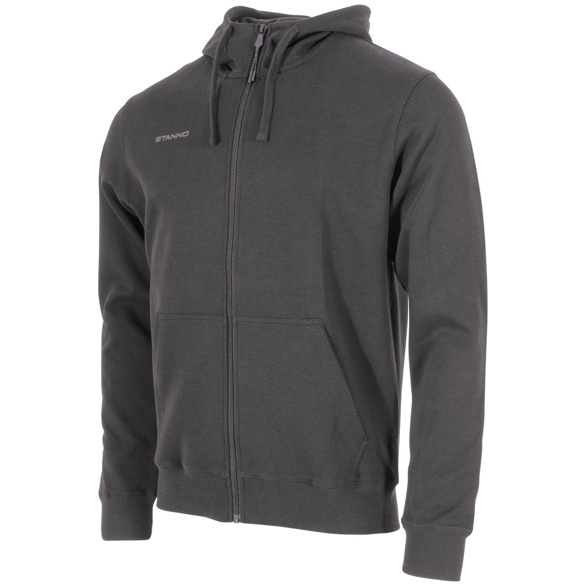 Stanno - Base Hooded Full Zip Sweat Top Dunkel Grau
