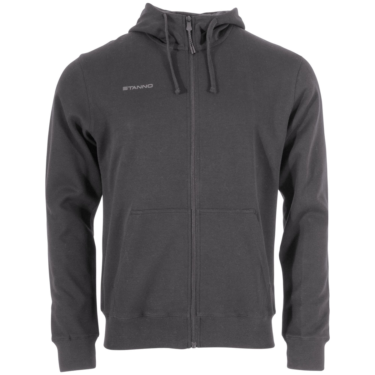 Stanno - Base Hooded Full Zip Sweat Top Dunkel Grau