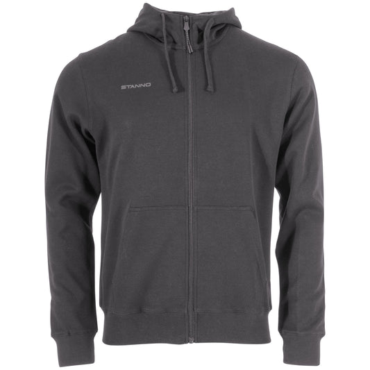 Stanno - Base Hooded Full Zip Sweat Top Dunkel Grau