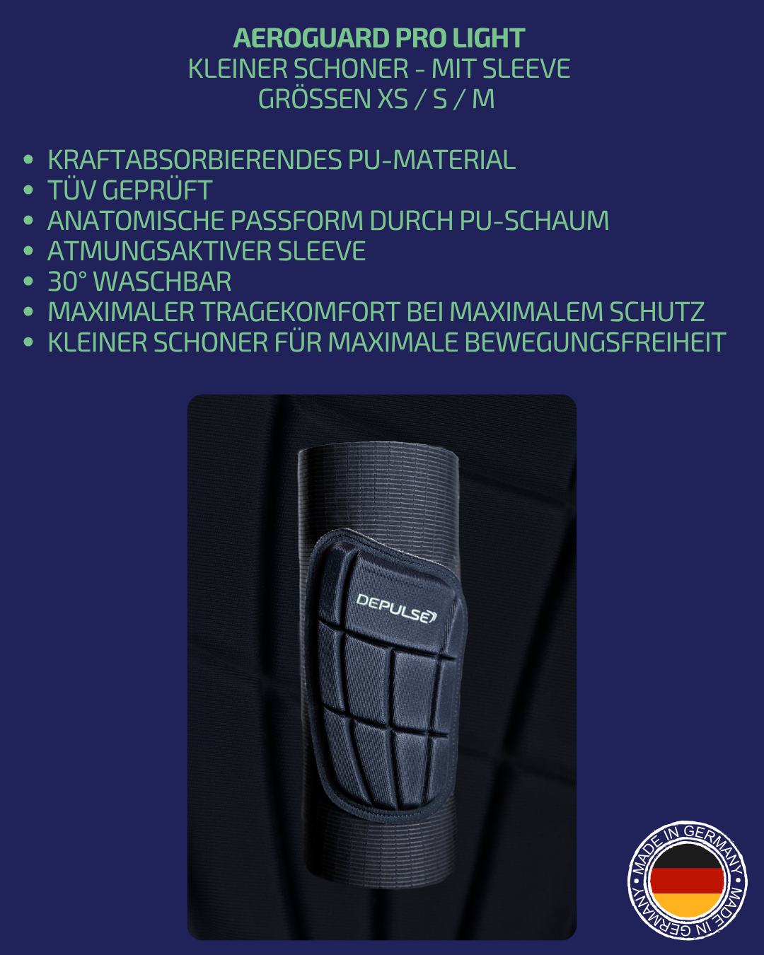 Schienbeinschoner mit Strumpf - Pro Light