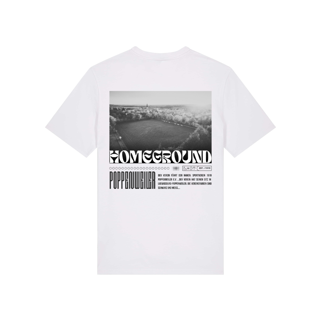 SVP - T-Shirt Homeground Weiß mit Schwarzem Druck