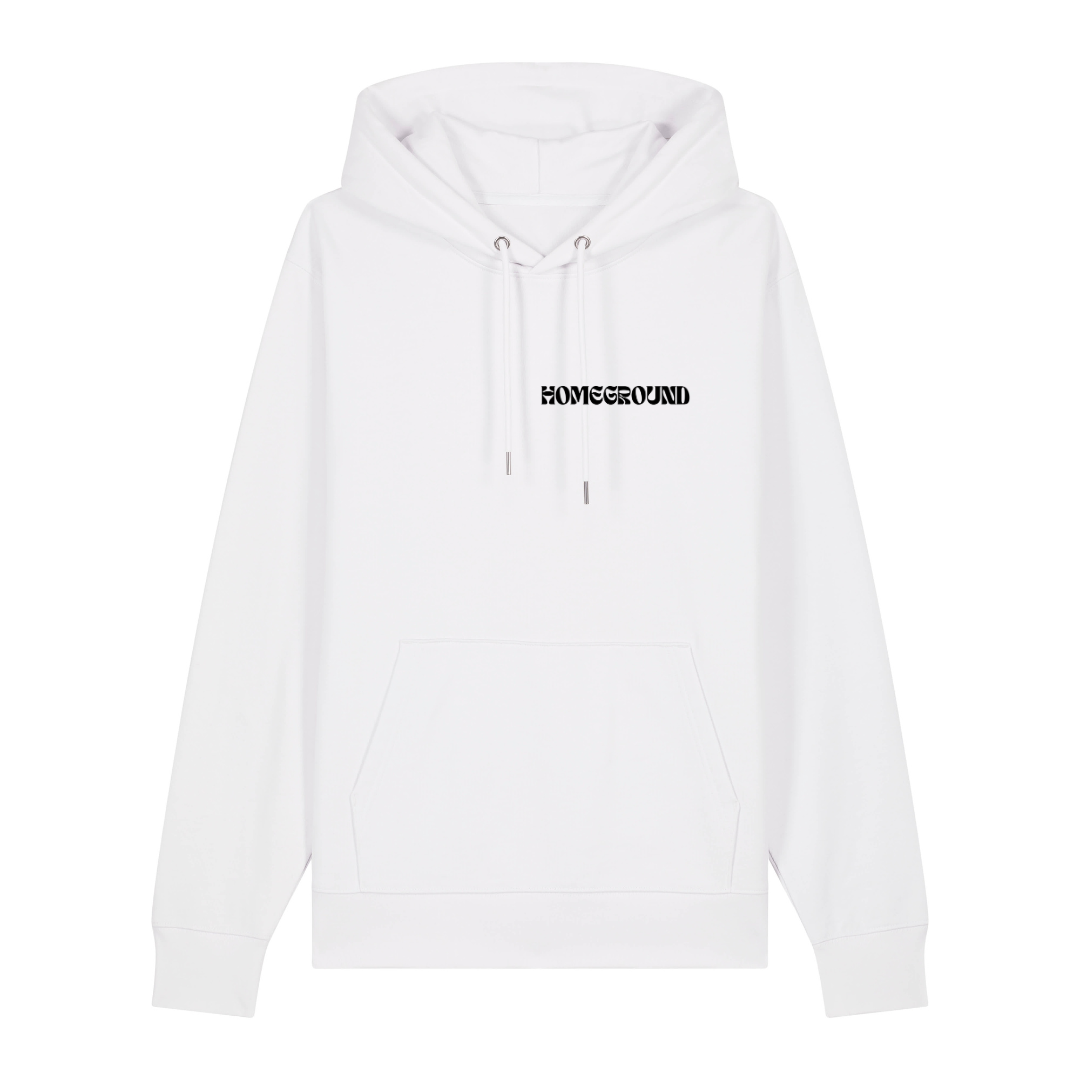 SVP - Hoodie Homeground Weiß mit Schwarzem Druck
