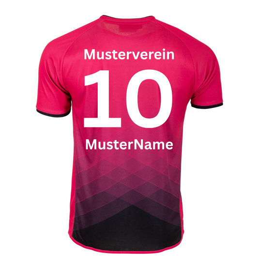 Druck - Vereinsname mit Nummer und Name auf Rücken